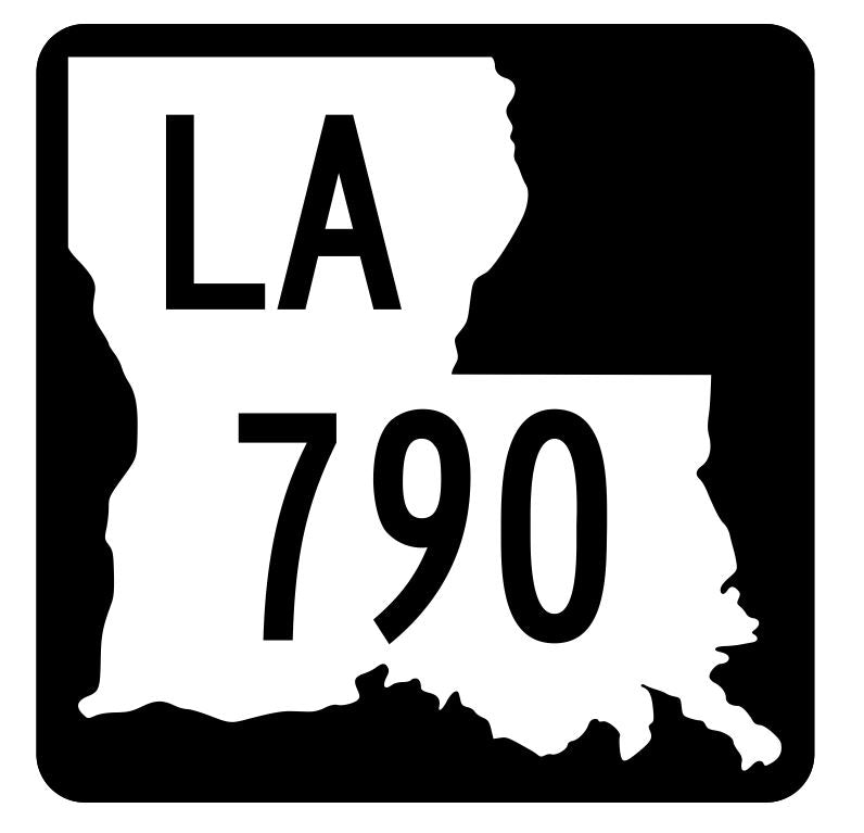 Louisiana State Highway 790 Sticker Decal R6099 Highway Route Sign