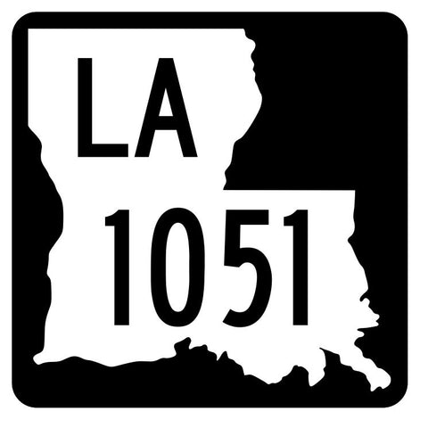 Louisiana State Highway 1051 Sticker Decal R6311 Highway Route Sign