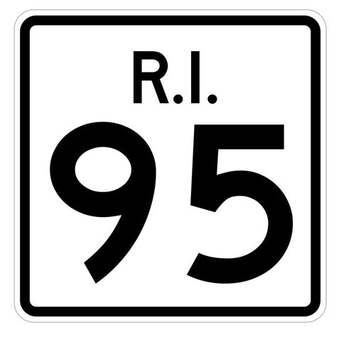 Rhode Island State Road 95 Sticker R4232 Highway Sign Road Sign Decal