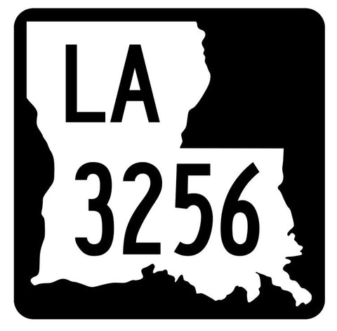 Louisiana State Highway 3256 Sticker Decal R6579 Highway Route Sign