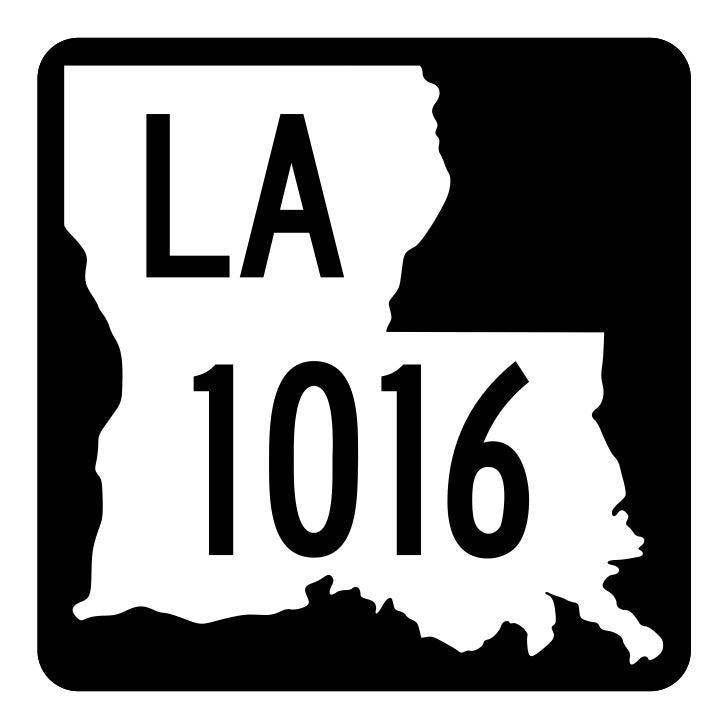 Louisiana State Highway 1016 Sticker Decal R6277 Highway Route Sign