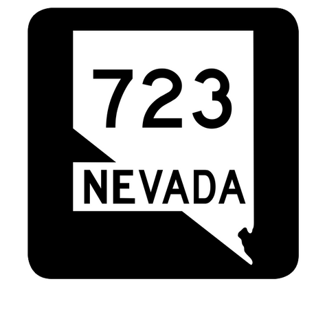 Nevada State Route 723 Sticker R3130 Highway Sign Road Sign