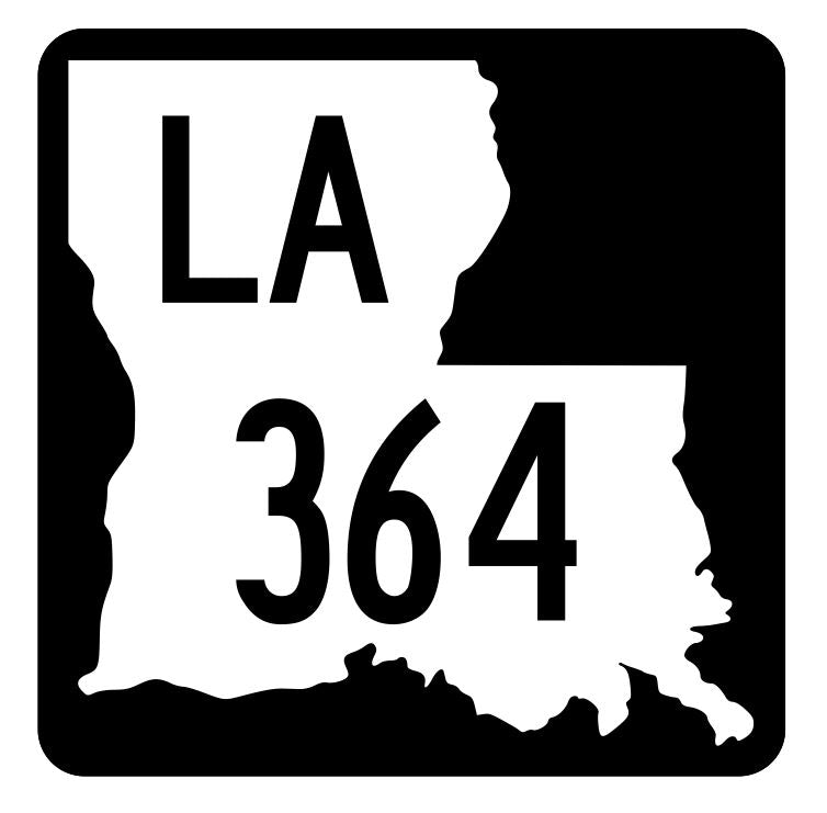 Louisiana State Highway 364 Sticker Decal R6601 Highway Route Sign