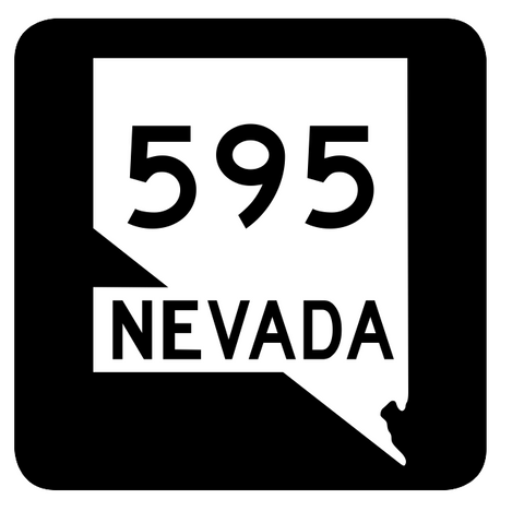 Nevada State Route 595 Sticker R3101 Highway Sign Road Sign