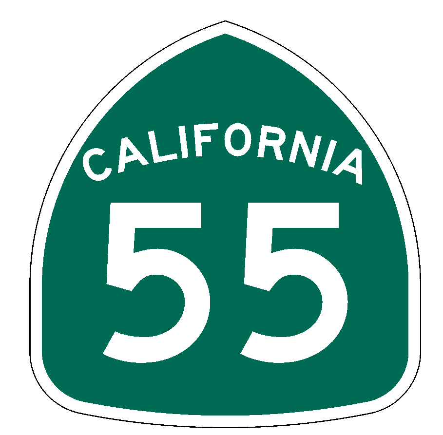 California State Route 55 Sticker Decal R1008 Highway Sign Road Sign - Winter Park Products