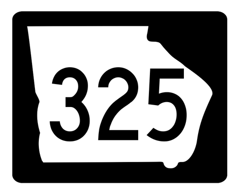 Georgia State Route 325 Sticker R3989 Highway Sign Road Sign Decal