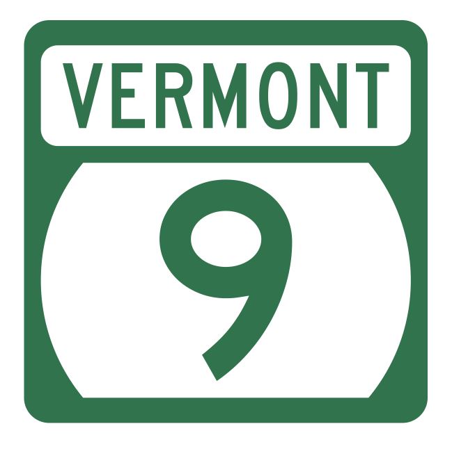 Vermont State Highway 9 Sticker Decal R5268 Highway Route Sign