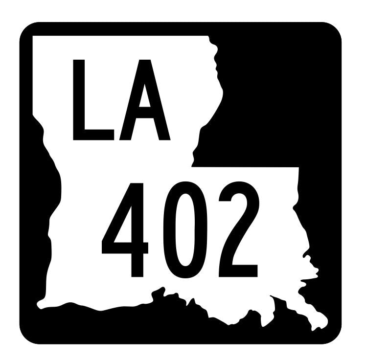 Louisiana State Highway 402 Sticker Decal R5933 Highway Route Sign