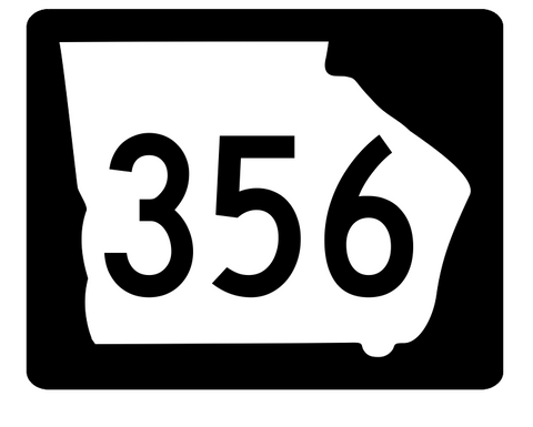 Georgia State Route 356 Sticker R4019 Highway Sign Road Sign Decal