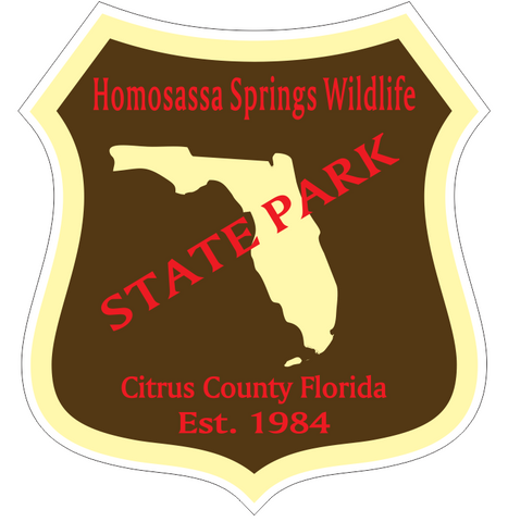 Homosassa Springs Wildlife Florida State Park Sticker R6738