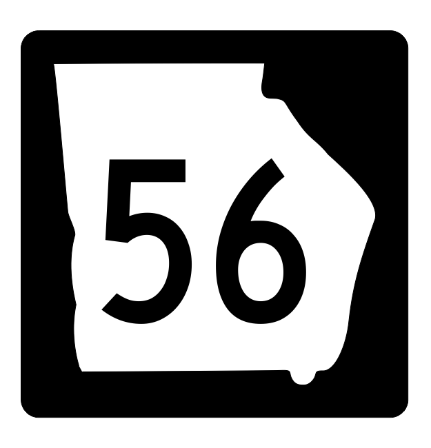 Georgia State Route 56 Sticker R3603 Highway Sign