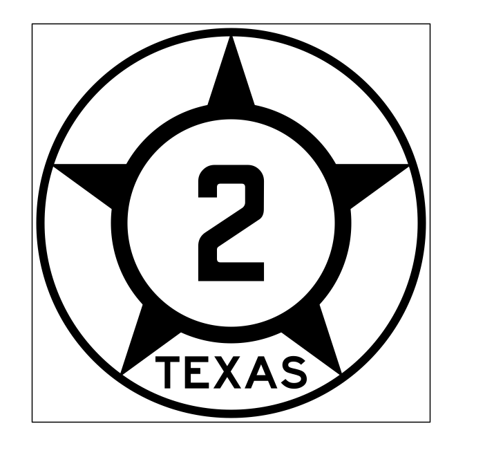 Texas State Highway 2 Sticker Decal R2256 Highway Sign - Winter Park Products