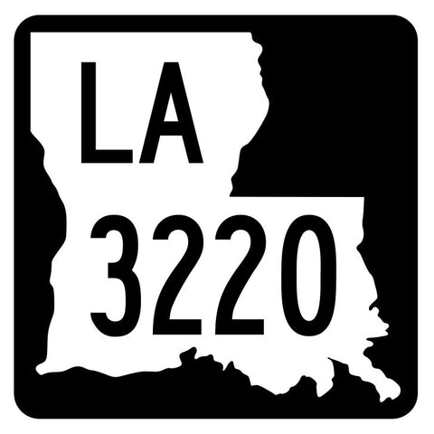 Louisiana State Highway 3220 Sticker Decal R6563 Highway Route Sign