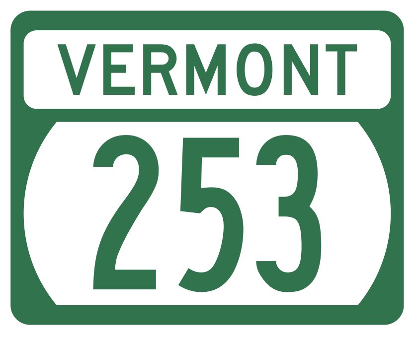 Vermont State Highway 253 Sticker Decal R5347 Highway Route Sign