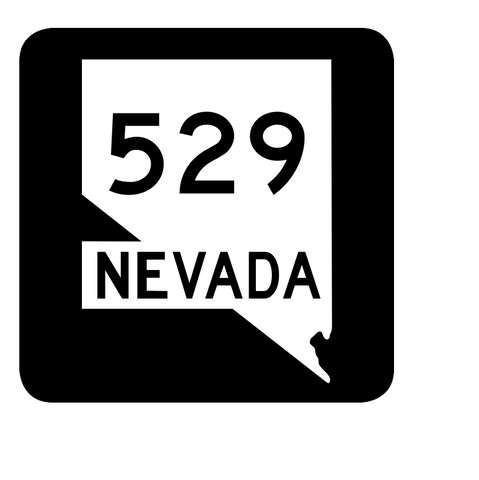 Nevada State Route 529 Sticker R3085 Highway Sign Road Sign