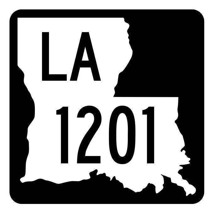 Louisiana State Highway 1201 Sticker Decal R6427 Highway Route Sign