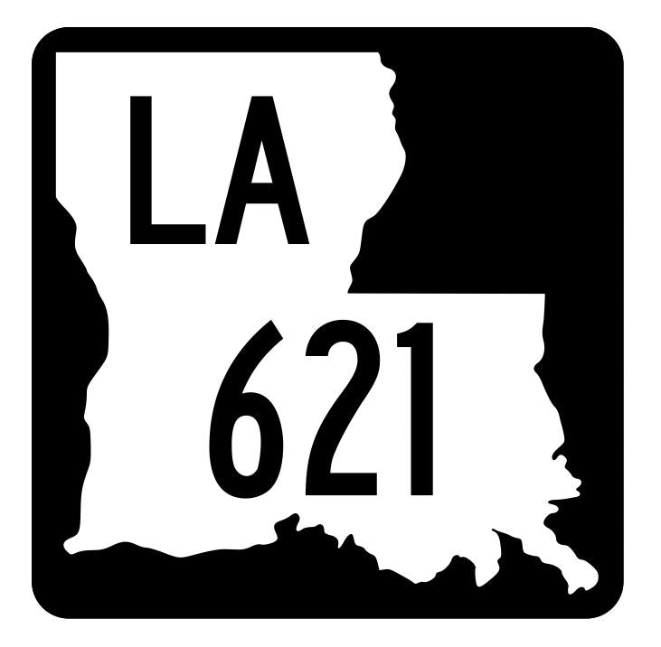 Louisiana State Highway 621 Sticker Decal R6013 Highway Route Sign