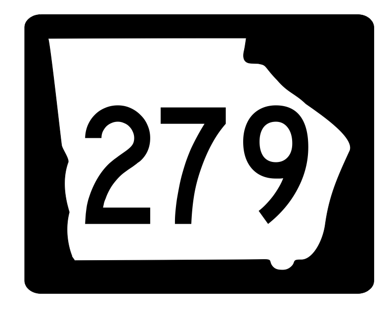 Georgia State Route 279 Sticker R3944 Highway Sign