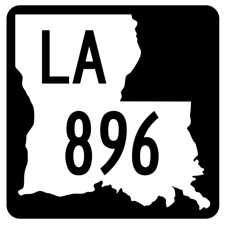 Louisiana State Highway 896 Sticker Decal R6180 Highway Route Sign