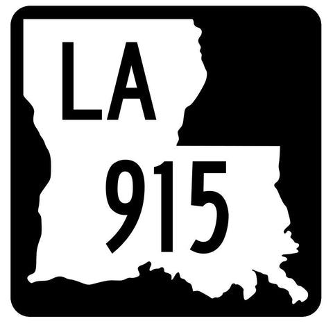 Louisiana State Highway 915 Sticker Decal R6192 Highway Route Sign