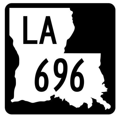 Louisiana State Highway 696 Sticker Decal R6057 Highway Route Sign