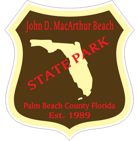 John D. MacArthur Beach Florida State Park Sticker R6744