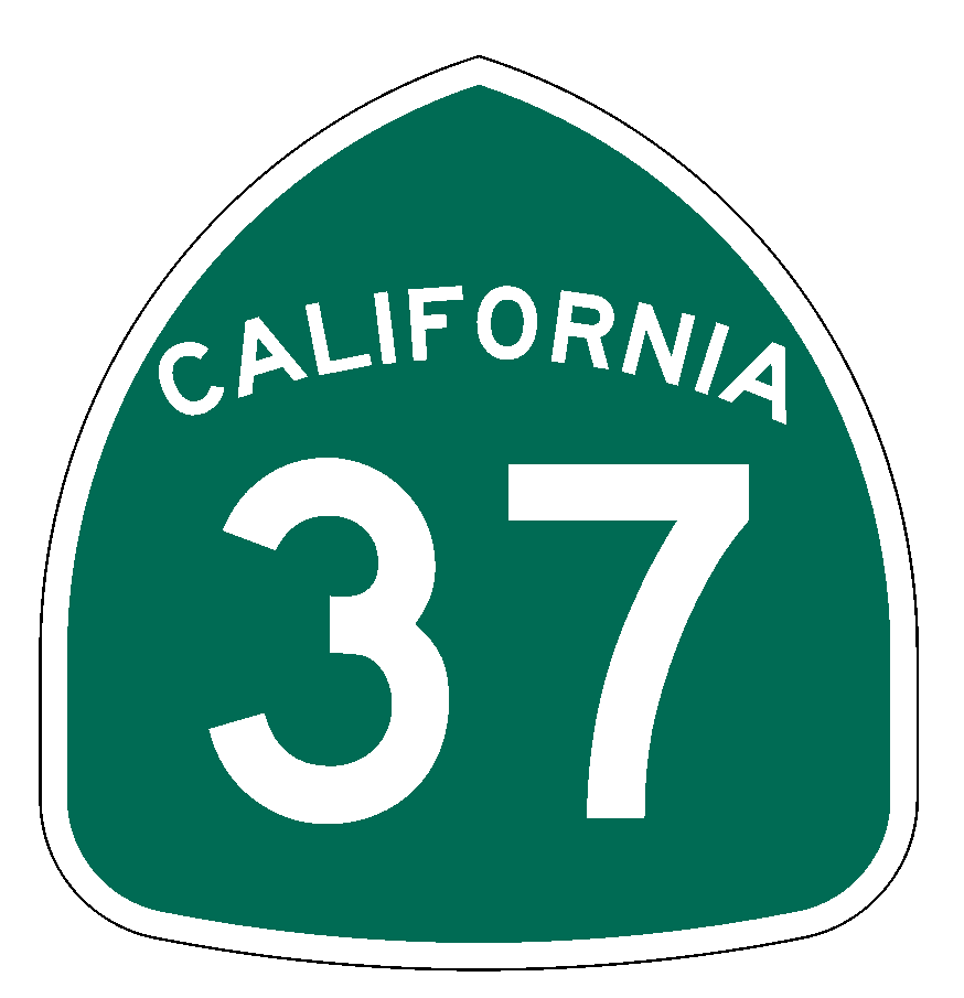 California State Route 37 Sticker Decal R1004 Highway Sign Road Sign - Winter Park Products