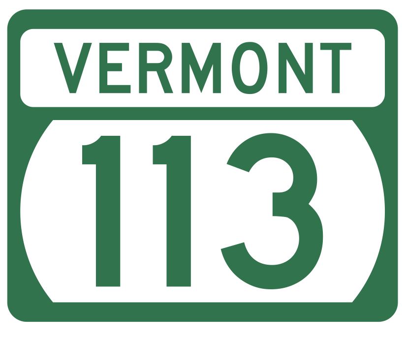 Vermont State Highway 113 Sticker Decal R5319 Highway Route Sign