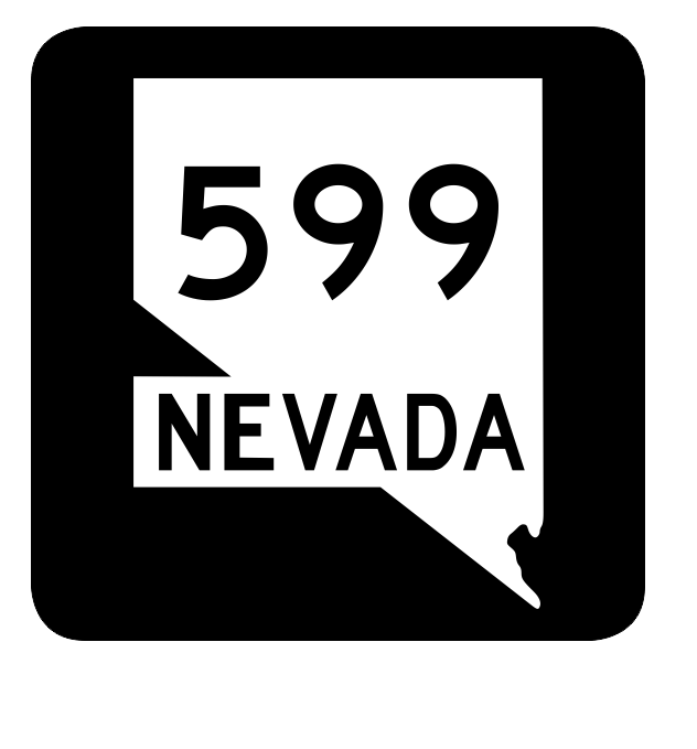 Nevada State Route 599 Sticker R3103 Highway Sign Road Sign