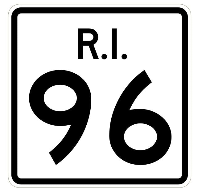 Rhode Island State Road 96 Sticker R4233 Highway Sign Road Sign Decal