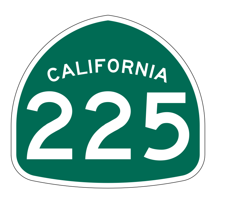 California State Route 225 Sticker Decal R1281 Highway Sign - Winter Park Products