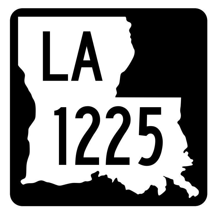 Louisiana State Highway 1225 Sticker Decal R6446 Highway Route Sign