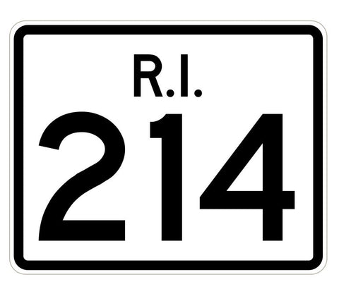 Rhode Island State Road 214 Sticker R4269 Highway Sign Road Sign Decal