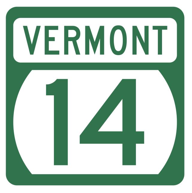 Vermont State Highway 14 Sticker Decal R5274 Highway Route Sign