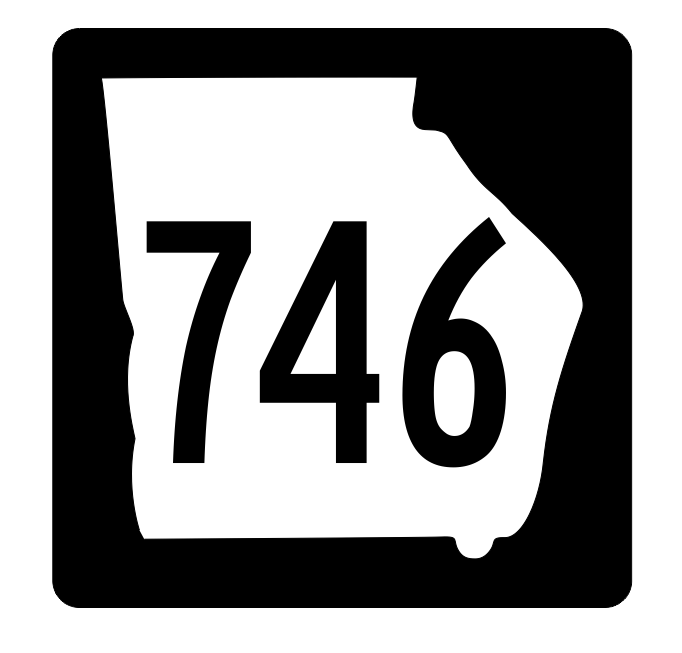 Georgia State Route 746 Sticker R4073 Highway Sign Road Sign Decal