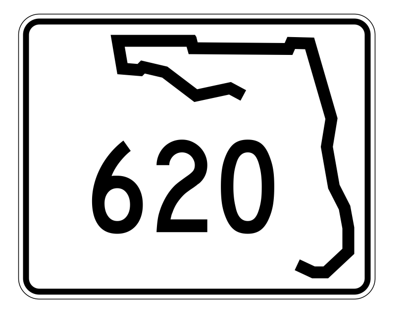 Florida State Road 620 Sticker Decal R1652 Highway Sign - Winter Park Products