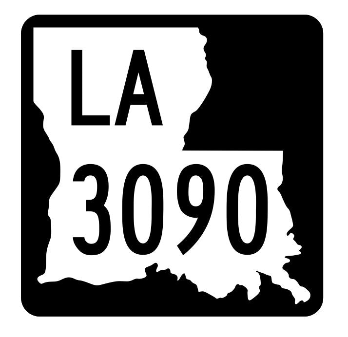 Louisiana State Highway 3090 Sticker Decal R6511 Highway Route Sign