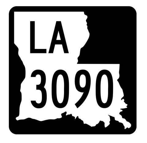 Louisiana State Highway 3090 Sticker Decal R6511 Highway Route Sign