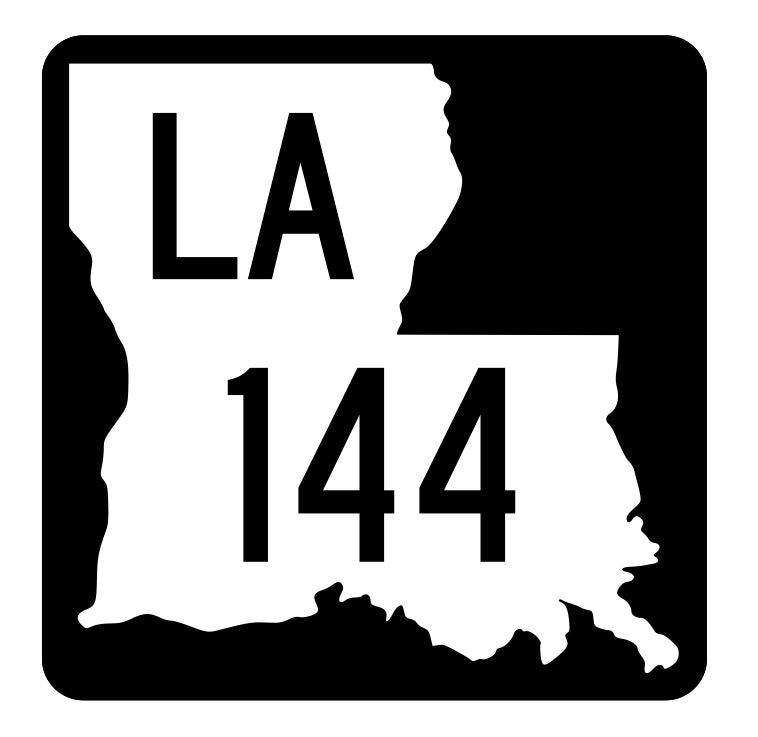 Louisiana State Highway 144 Sticker Decal R5859 Highway Route Sign