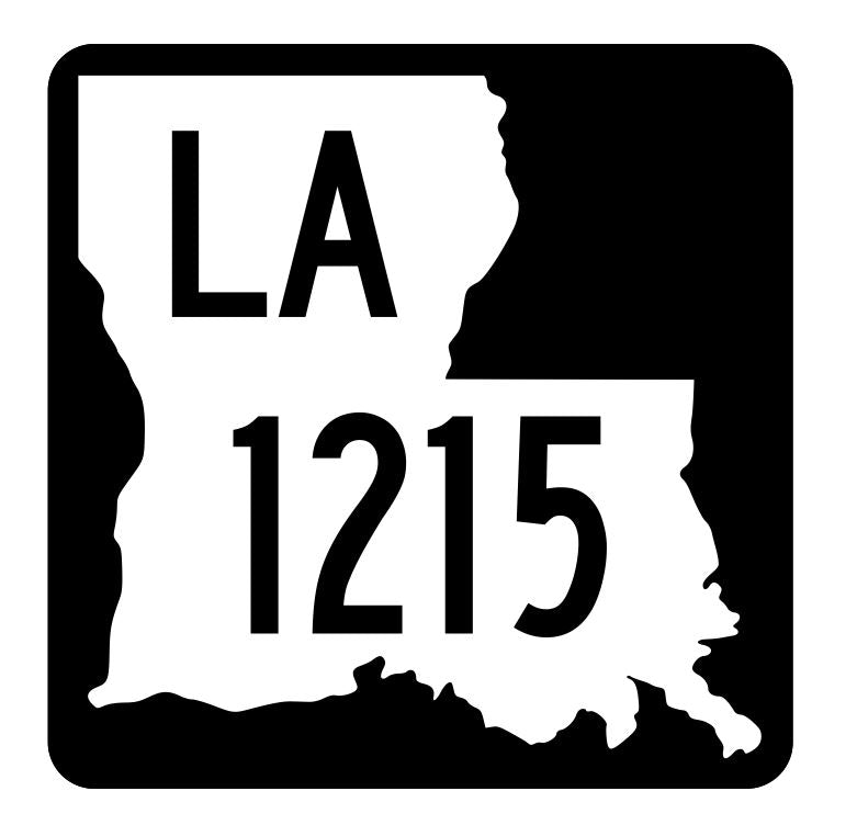 Louisiana State Highway 1215 Sticker Decal R6437 Highway Route Sign