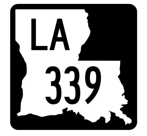 Louisiana State Highway 339 Sticker Decal R5915 Highway Route Sign