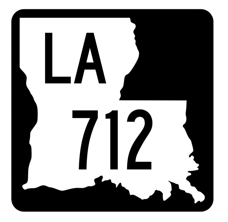 Louisiana State Highway 712 Sticker Decal R6062 Highway Route Sign