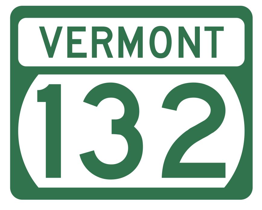 Vermont State Highway 132 Sticker Decal R5332 Highway Route Sign