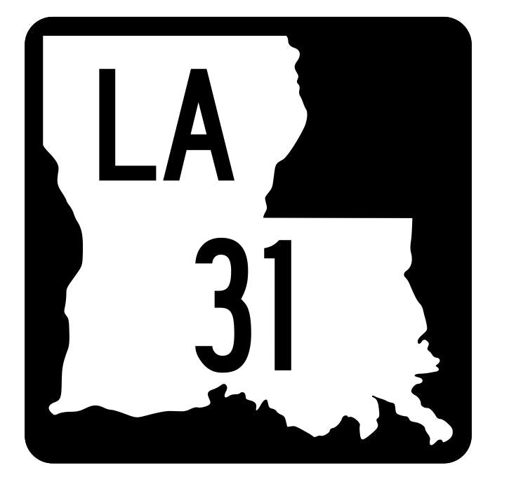 Louisiana State Highway 31 Sticker Decal R5758 Highway Route Sign