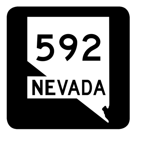 Nevada State Route 592 Sticker R3098 Highway Sign Road Sign