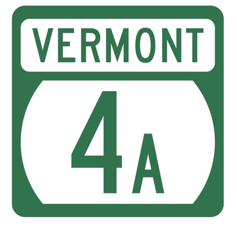 Vermont State Highway 4A Sticker Decal R5264 Highway Route Sign