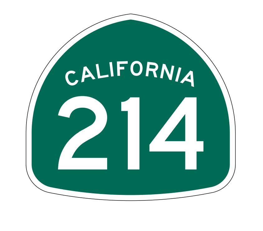 California State Route 214 Sticker Decal R1270 Highway Sign - Winter Park Products