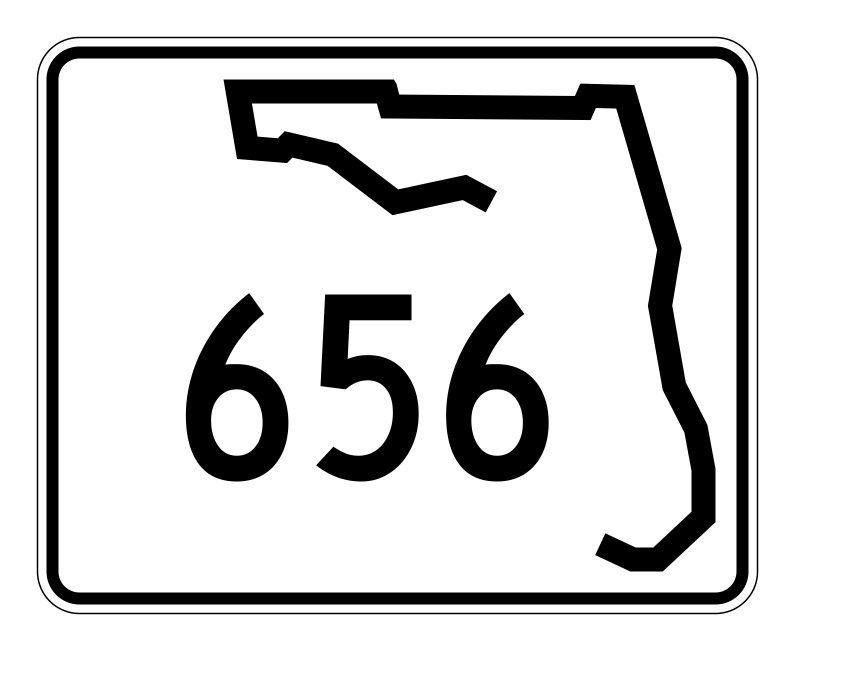 Florida State Road 656 Sticker Decal R1656 Highway Sign - Winter Park Products