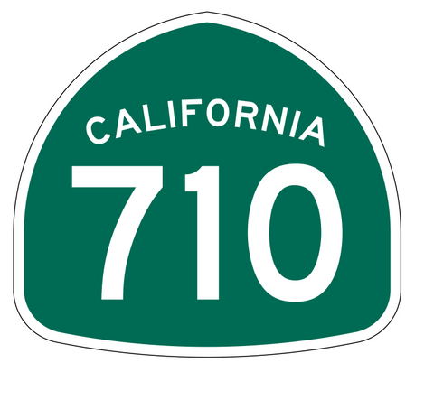 California State Route 710 Sticker Decal R1330 Highway Sign - Winter Park Products