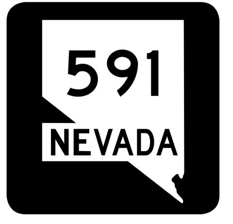 Nevada State Route 591 Sticker R3097 Highway Sign Road Sign